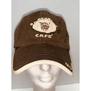Rainforest Cafe Embroidered Adjustable Strap Back Canvas Hat Orlando Khaki OSFA